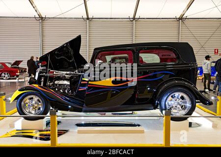 Automobili / American Made 1934 Ford Tudor C400 esposto al Motor Show a Melbourne Victoria Australia. Foto Stock