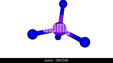Il tetrafluoruro di xeno è un composto chimico di formula chimica XeF4 Foto Stock