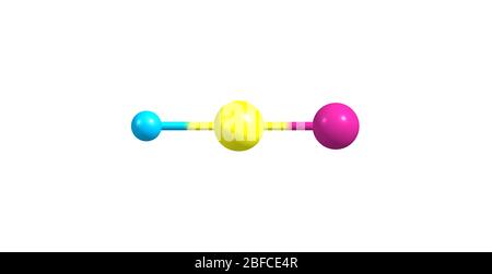Il cianuro di idrogeno è un composto organico con formula chimica HCN. Si tratta di un liquido incolore, estremamente velenoso che bolle leggermente sopra la sala te Foto Stock