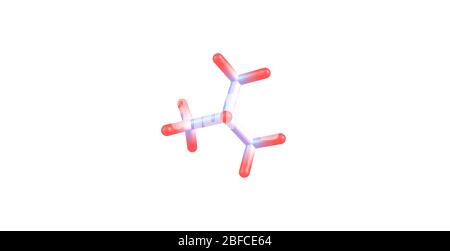 Isobutano o metilpropano è un composto chimico di formula molecolare C4H10 Foto Stock