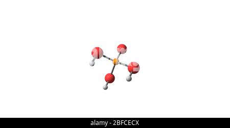L'acido fosforico (acido ortofosforico, H2P04) è una molecola di acido  minerale e debole. Formula chimica strutturale e modello molecolare.  Illustrazione vettoriale Immagine e Vettoriale - Alamy