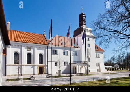 zámek, Dolní Břežany, Praha, Ceska republika / castello, Dolni Brezany vicino Praga, Repubblica Ceca Foto Stock