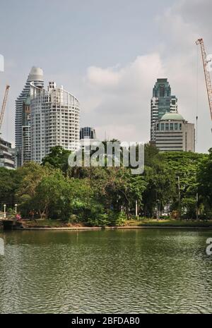 Parco Lumphinee a Bang Rak distretto di Bangkok. Regno di Thailandia Foto Stock