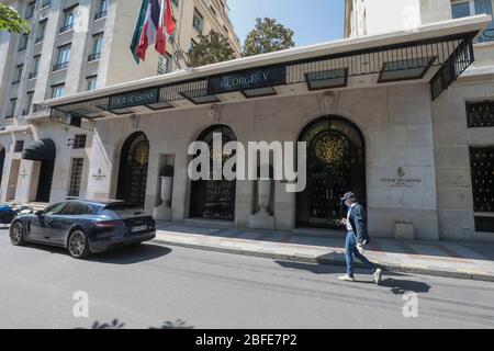 CORONAVIRUS: FAMOSI HOTEL DI LUSSO TEMPORANEAMENTE CHIUSI A PARIGI Foto Stock