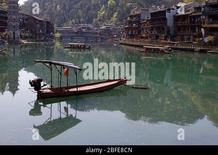 Fenghuang, città di Fenixes, nella provincia di Hunan. Foto Stock