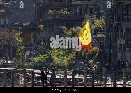 Fenghuang, città di Fenixes, nella provincia di Hunan. Foto Stock