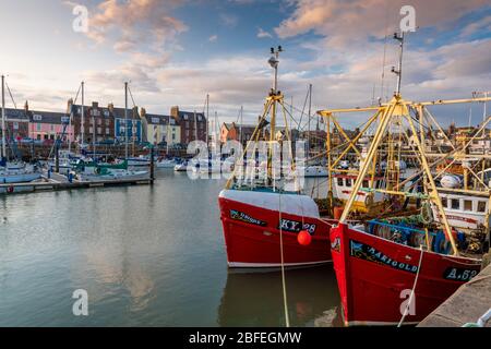 Arbroath Harbour Foto Stock