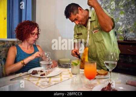 Ristorante Rodizio nel Grand Palladium White Sand Resort and Spa in Riviera Maya, penisola dello Yucatan, Quintana Roo, Costa dei Caraibi, Messico Foto Stock