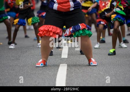 Il Carnevale di Notting Hill celebrato a Notting Hill, Londra Foto Stock