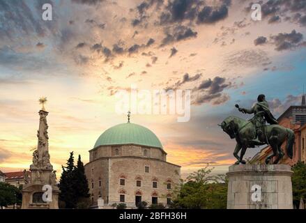 Moschea di Pasha Qasim a Pecs Ungheria Foto Stock