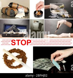 Concetto di traffico di droga Foto Stock