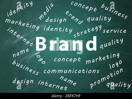 Concetto di branding Foto Stock