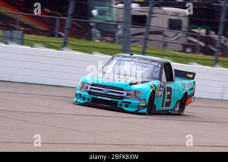 Newton, Iowa - 15 giugno 2019: Johnny Sauter, NASCAR Gander Outdoors Truck Serie M&M 300 gara 2019 Foto Stock