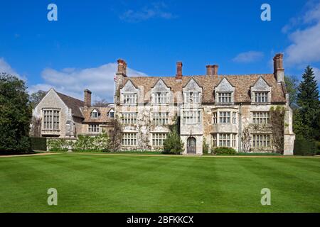 Vista classica Anglesey Abbey Cambridgeshire Inghilterra Foto Stock