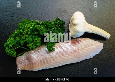 Filetto di pesce di Snapper Sebastes norvegicus rosso Foto Stock