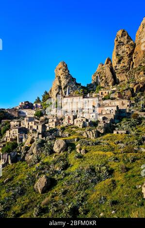 Italia - Calabria - Aspromonte Parl Nazionale - Pentedattilo Foto Stock