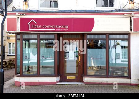 Commerciale e Retail Property, Coleford, Forest of Dean, Gloucestershire. Foto Stock