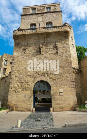 Francia, Montpellier, Centro storico, Tour de la Babote, vestage di bastioni della città 13C Foto Stock