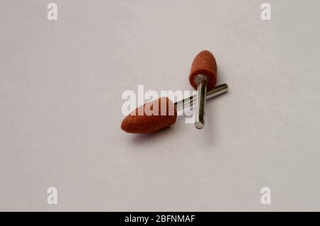 teste di rettifica per piccoli trapani Foto Stock