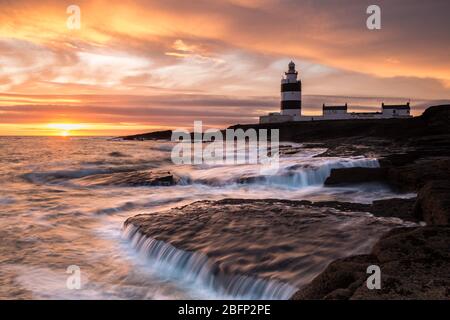 Hook Head Lighthouse Wexford in Irlanda Foto Stock