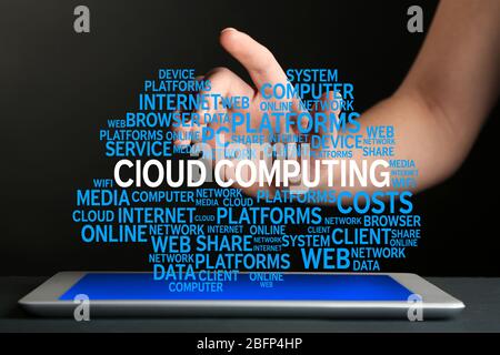 Il cloud computing concetto. Foto Stock