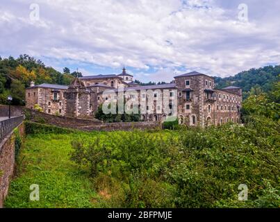 Monasterio de San Julián de Samos. Lugo. Galizia. España Foto Stock