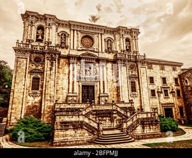 Monasterio de San Julián de Samos. Lugo. Galizia. España Foto Stock