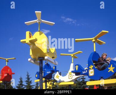 Giro in elicottero per bambini, Legoland Billund Resort, Nordmarksvej, Billund, Danimarca Foto Stock