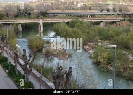 Benevento - Oche del Nilo nel fiume Foto Stock
