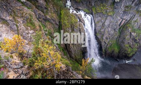 Norvegia, in estate, Voringsfossen Foto Stock