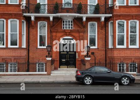 Queen Anne Architecture Delahay House, Chelsea Embankment, Londra SW3 di Richard Norman Shaw Foto Stock