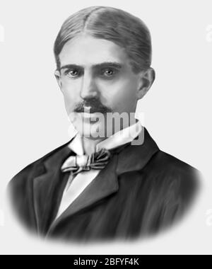 Stephen Crane 1871-1900 scrittore di storia breve poeta americano Foto Stock