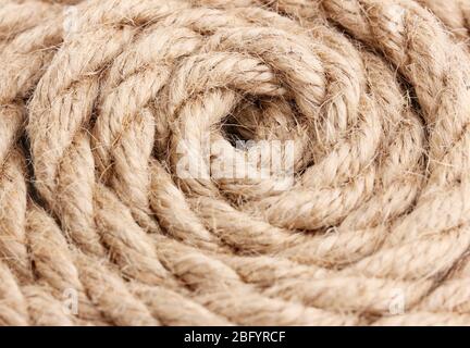 Matassa di corda da vicino Foto Stock