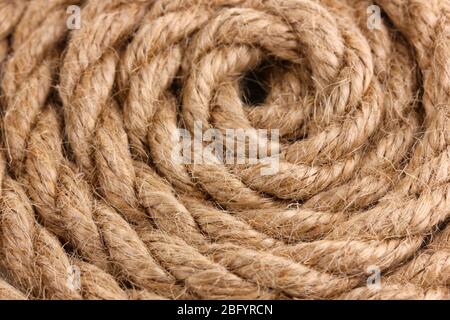 Matassa di corda da vicino Foto Stock