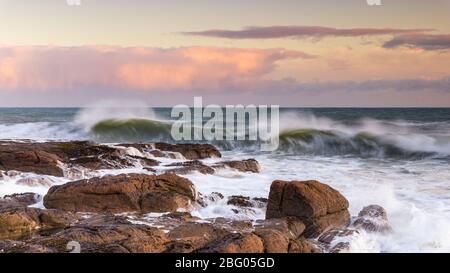 Serata luce Carnamore Point Wexford Foto Stock