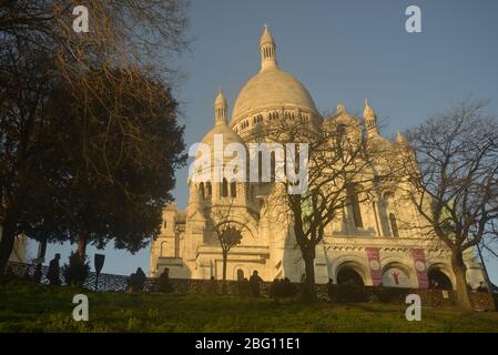 Salita al Sacro cuore di Parigi, pasakdek Foto Stock