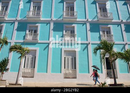 Architettura coloniale neoclassica a Cienfuegos, Cuba Foto Stock