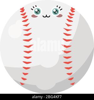 Baseball, illustrazione, vettore su sfondo bianco Illustrazione Vettoriale