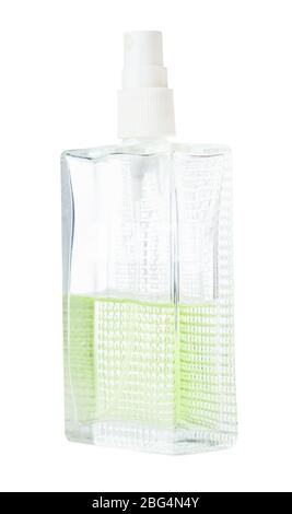 spruzzare il fiacon con profumo isolato su fondo bianco Foto Stock