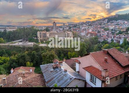 Varie attrazioni turistiche di Veliko Tarnovo, Bulgaria Foto Stock