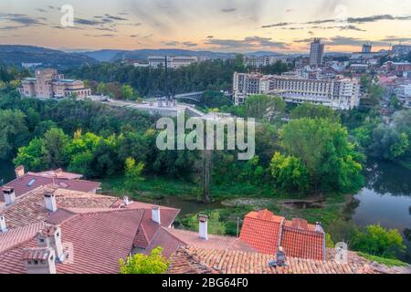 Varie attrazioni turistiche di Veliko Tarnovo, Bulgaria Foto Stock