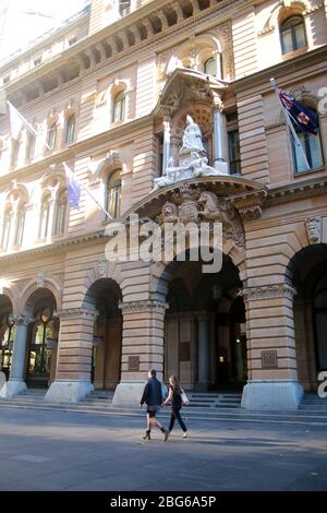 GPO per l'Ufficio Generale delle Poste edificio Quartiere Affaristico Centrale di Sydney Australia NSW Foto Stock