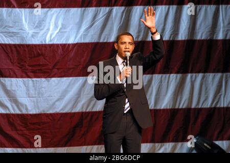 Barack Obama al CALCIO d'inizio DI PHILADELPHIA tenuto presso la fabbrica elettrica il 22 maggio 2007. Credito: Scott Weiner/MediaPunch Foto Stock