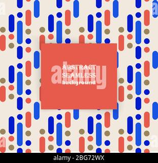 Memphis multicolore pattern. Ripetizione semplice senza giunture di forme geometriche. Sfondo astratto, illustrazione vettoriale. Illustrazione Vettoriale