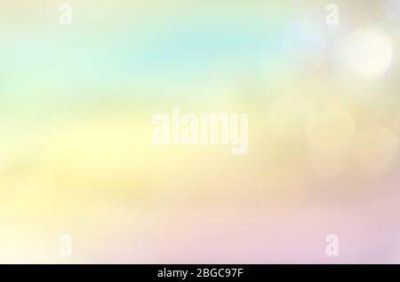 Luci circolari in tonalità pastello. Dolce pastello astratto vintage sfondo. Pastelli luci bokeh disfocused Foto Stock