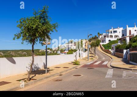 Cala en Porter, una delle migliori località di Menorca, Spagna Foto Stock