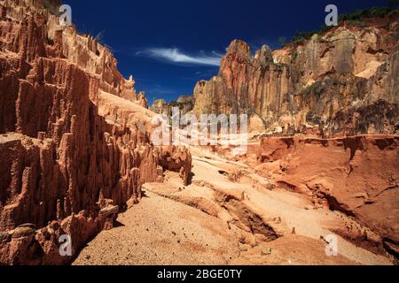 Vista panoramica della formazione di rocce rosse Foto Stock