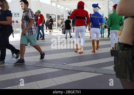 Roma, Italia - 03/10/2015: Fiera del fumetto Romics a Roma Foto Stock