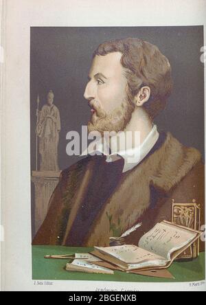 Gerolamo (o Girolamo, o Geronimo) Cardano (anche Jérôme Cardan; latino: Hieronymus Cardanus; 24 settembre 1501 – 21 settembre 1576) è stato un . Fu uno dei matematici più influenti del Rinascimento, ed era uno dei personaggi chiave della fondazione della probabilità e il primo introduttore dei coefficienti binomiali e del teorema binomiale nel mondo occidentale. Ha scritto più di 200 opere sulla scienza dal libro la ciencia y sus hombres : vida Foto Stock