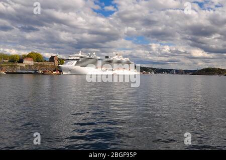 Regal Princess attraccò a Oslo Foto Stock